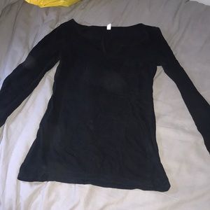 Black long sleeve shirt